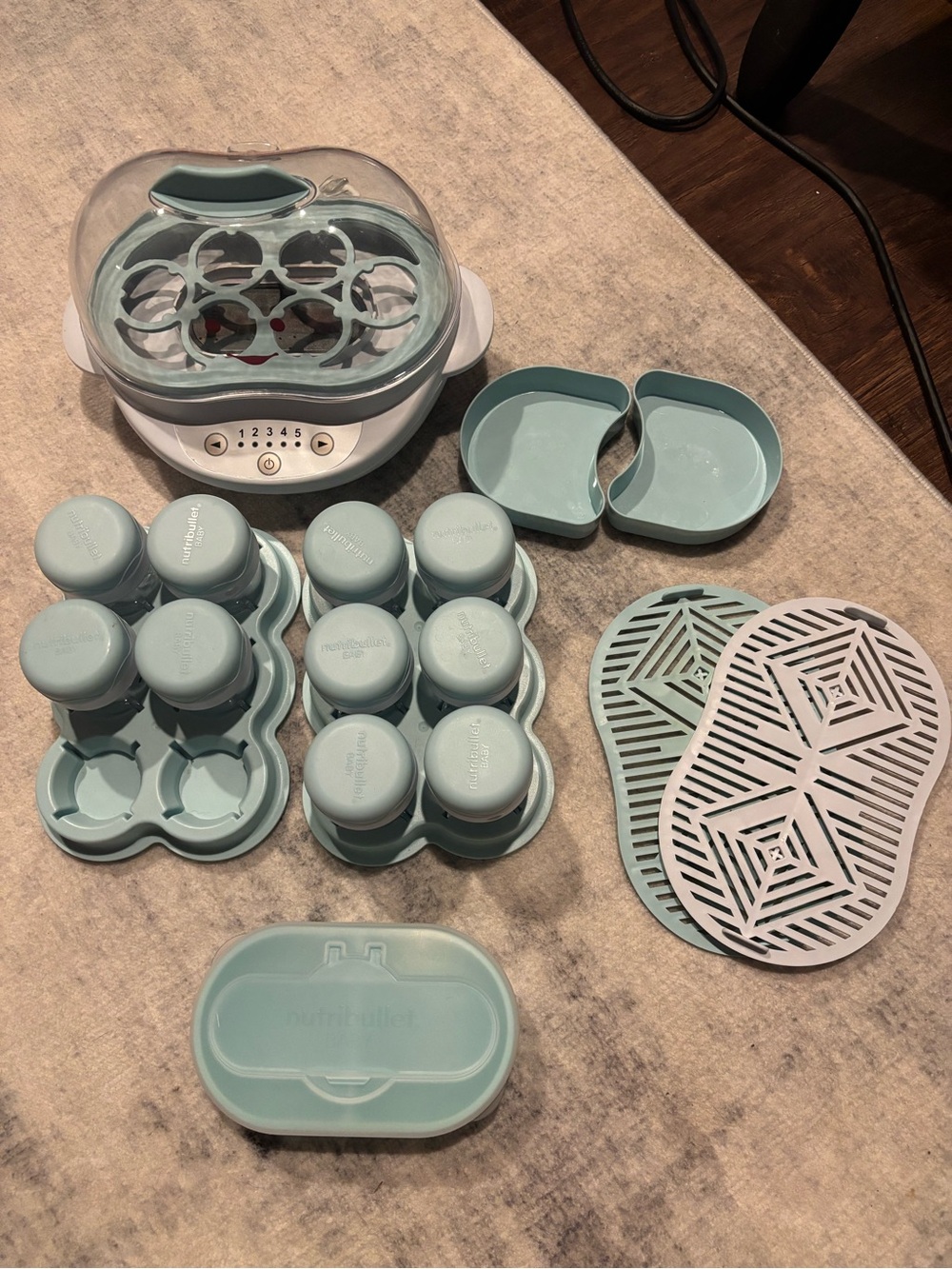 nutriBullet Baby Bottle & Lid Organizer Set - Seafoam